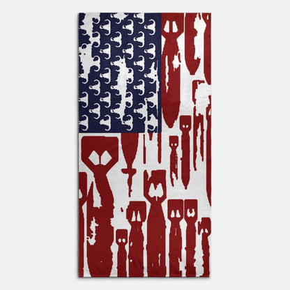 Print On Demand  - Beach Towel - "EOD Bomb Flag"