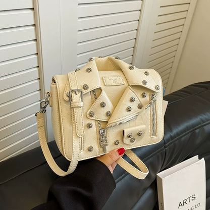 Hip Hop Jacket Design Shoulder Bag Clothes Shape Women Handbag