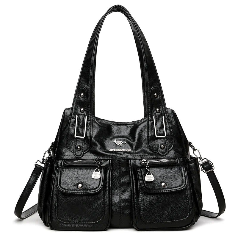 Women's Fashionable Versatile Large Crossbody Zipper Bag