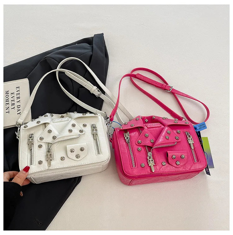Hip Hop Jacket Design Shoulder Bag Clothes Shape Women Handbag