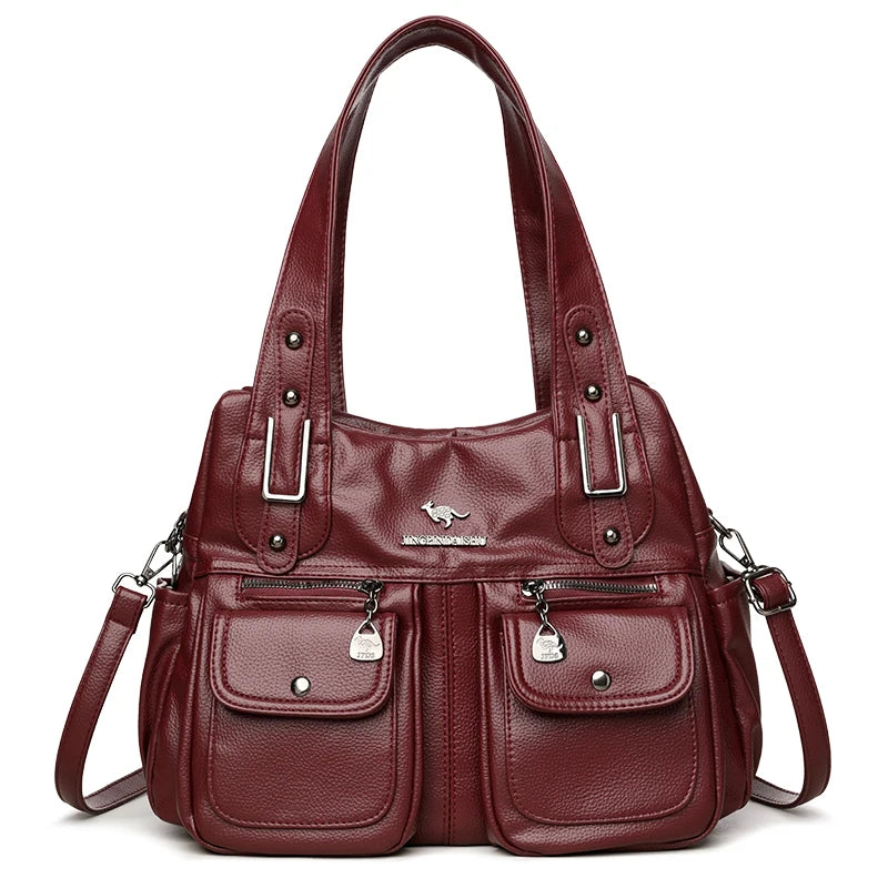 Women's Fashionable Versatile Large Crossbody Zipper Bag