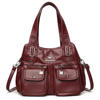 Women's Fashionable Versatile Large Crossbody Zipper Bag