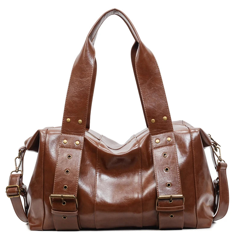 Large Capacity Women PU Leather Handbags Tote Bags