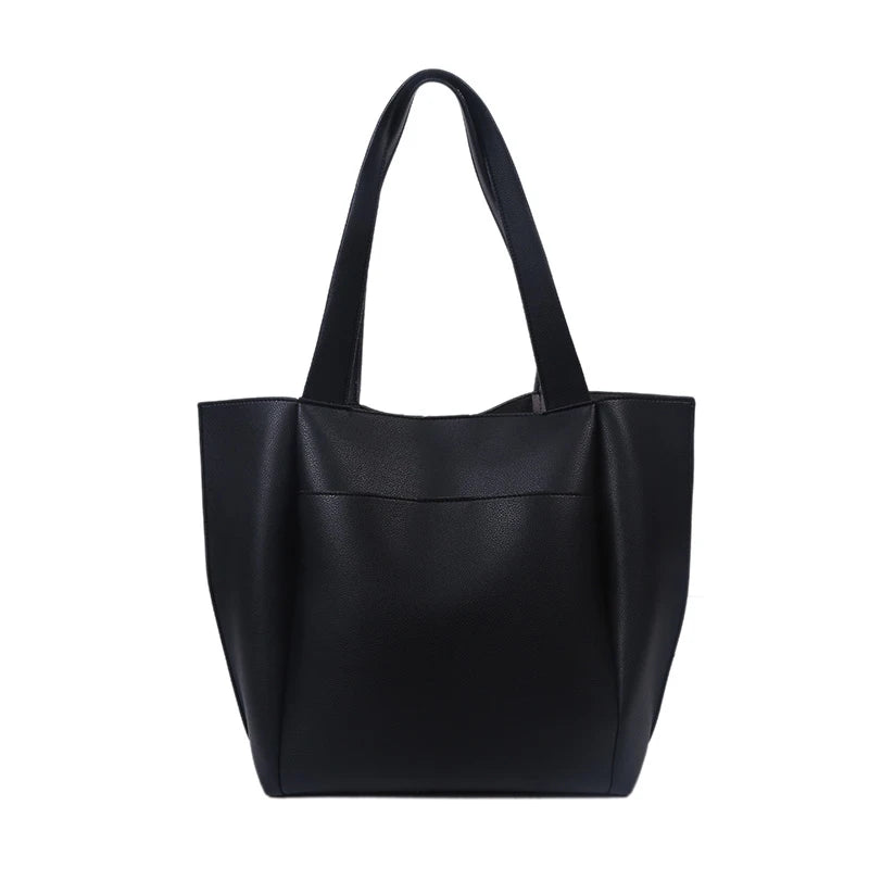 Soft Leather Woman Casual Tote Bag