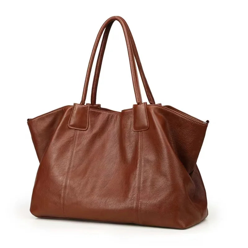 Women's Bags Fall and Winter Shopping Bag Large Capacity Soft Leather