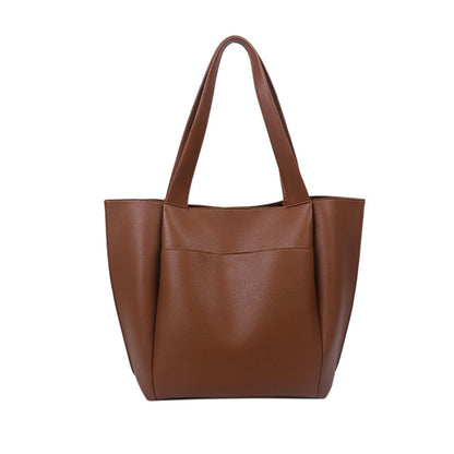 Soft Leather Woman Casual Tote Bag