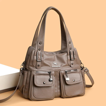 Women's Fashionable Versatile Large Crossbody Zipper Bag