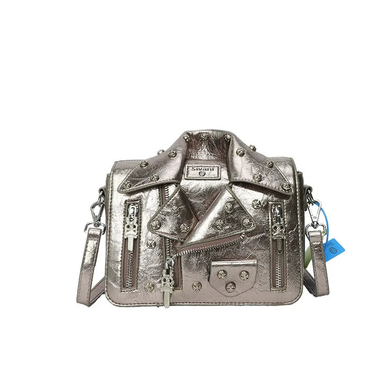Hip Hop Jacket Design Shoulder Bag Clothes Shape Women Handbag