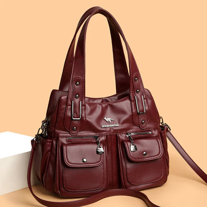 Women's Fashionable Versatile Large Crossbody Zipper Bag