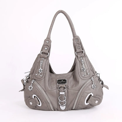 Multi Pockets Vintage Wash Leather Bags