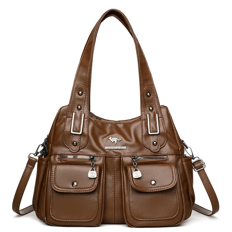 Women's Fashionable Versatile Large Crossbody Zipper Bag