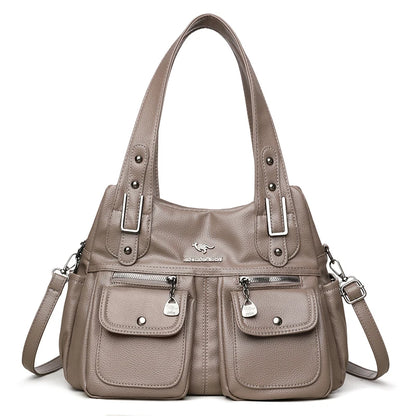 Women's Fashionable Versatile Large Crossbody Zipper Bag