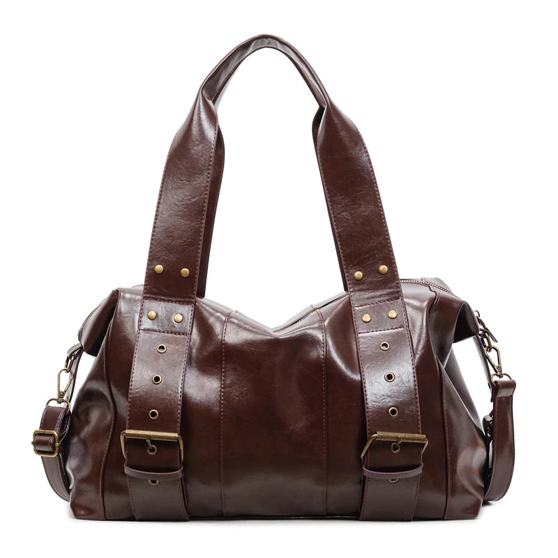 Large Capacity Women PU Leather Handbags Tote Bags