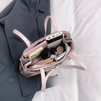 Casual Solid Interior Compartment Shoulder Bags Large Capacity for Women