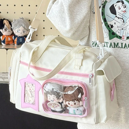 Cute Hand-held Shoulder Bag Japanese Ins Large Capacity Versatile Travel Bag for Girls