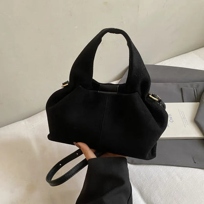 French Cloud Dumpling Bag Brand Design Frosted Handbag