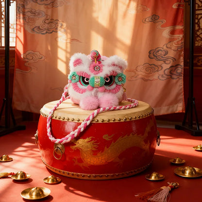 Cute Lion Dance Plush Women Crossbody Bag