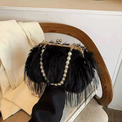 Large Capacity Lock Buckle Shoulder Crossbody Bag