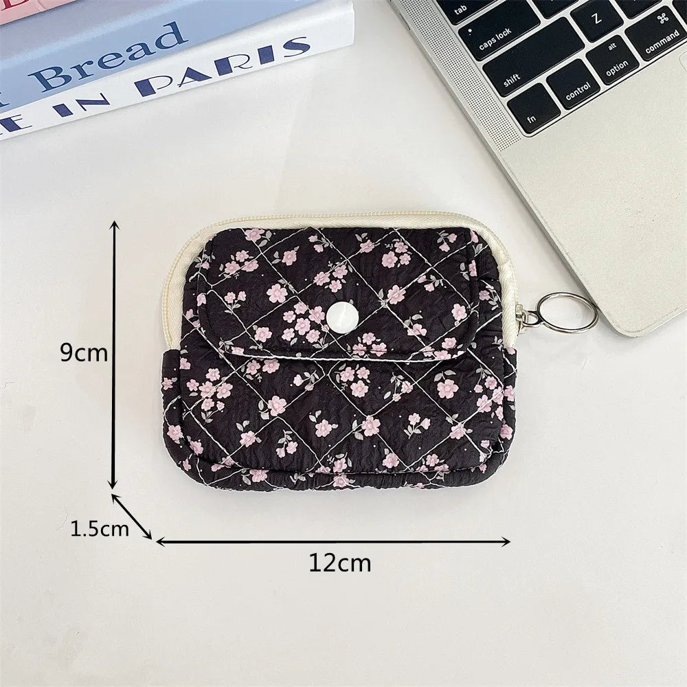 Cute Cartoon Small Travel Cosmetic Lipstick Earphone Card Portable Storage Bag