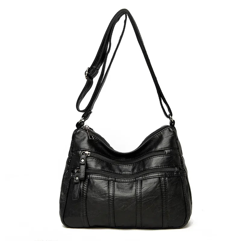 Leather Crossbody Bags  Messenger Bags Retro Shoulder Bags for Women