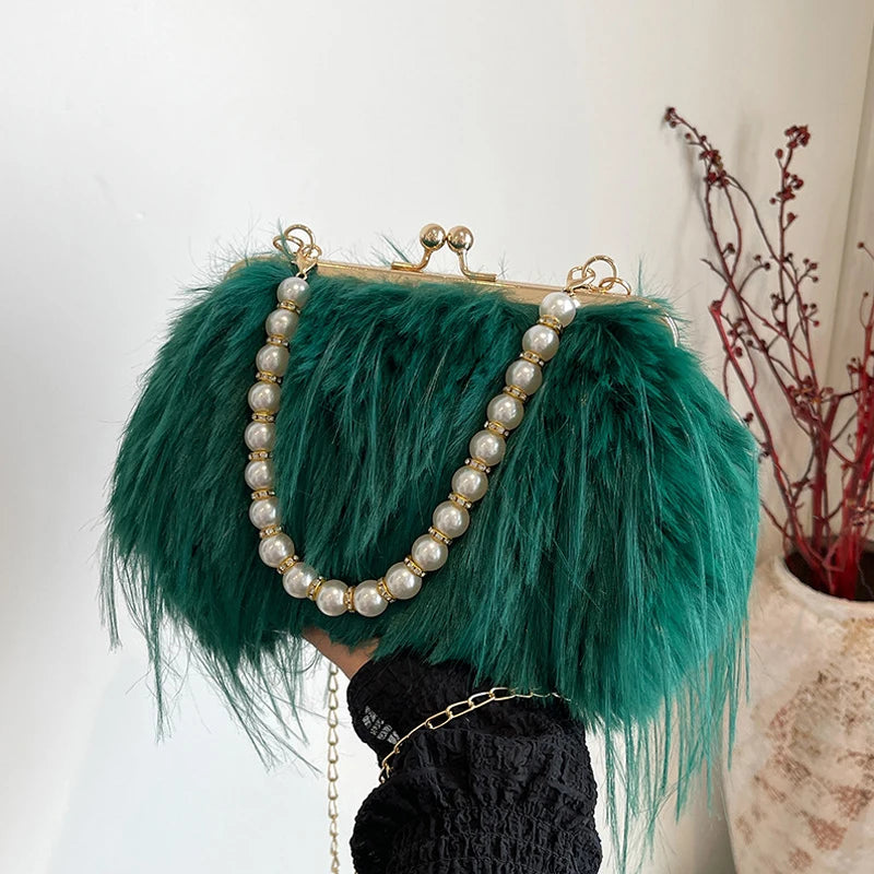 Large Capacity Lock Buckle Shoulder Crossbody Bag