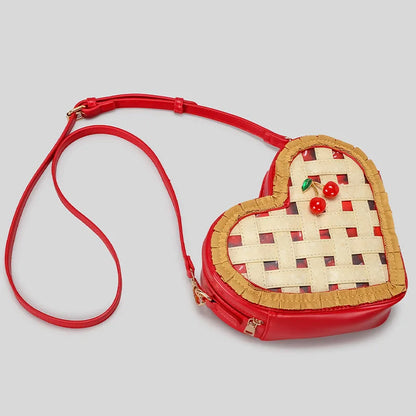 Sweet Love Hearts Shaped Crossbody Bag for Women