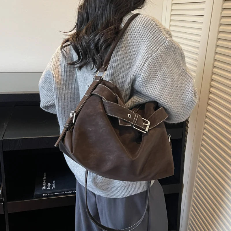 Large Capacity Soft Leather Tote Bag