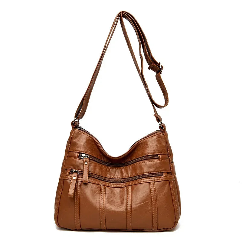 Leather Crossbody Bags  Messenger Bags Retro Shoulder Bags for Women