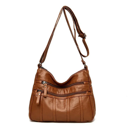 Leather Crossbody Bags  Messenger Bags Retro Shoulder Bags for Women