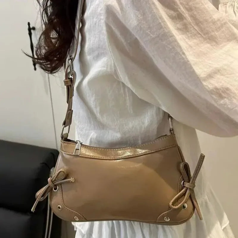 European American Soft Leather Shoulder Bag,