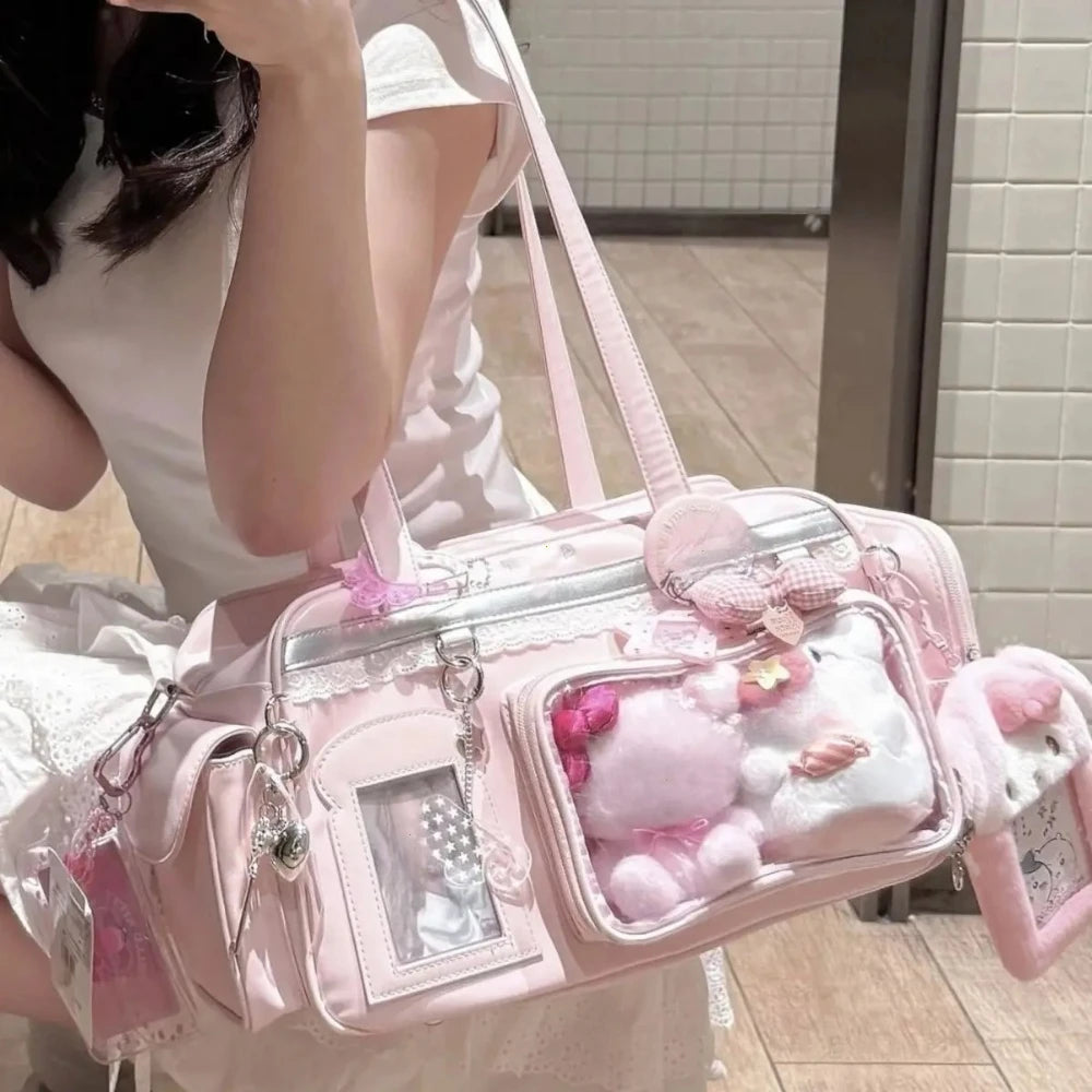 Y2K New Concert Ita Bag JK Large Capacity Shoulder Bag