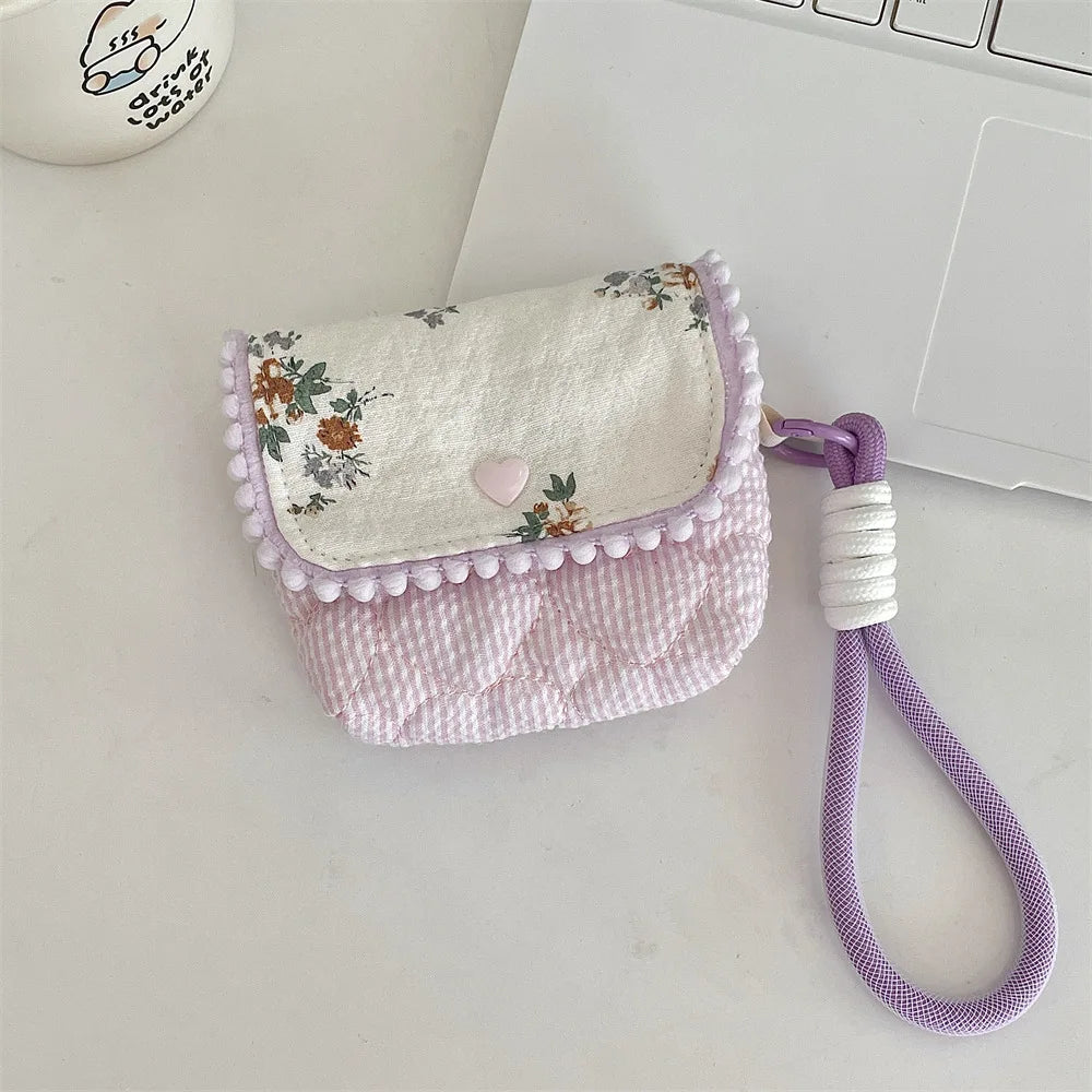 Cute Student Coin Purse  Floral Korean for Girls