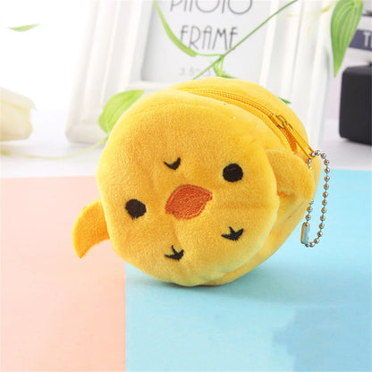 Soft Plush Cartoon Animal Cute Coin Purse Mini Zipper