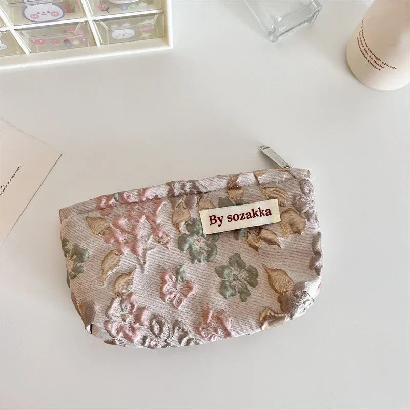 Floral Cosmetic Bag