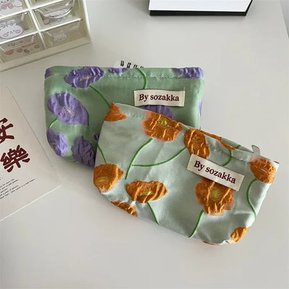 Floral Cosmetic Bag