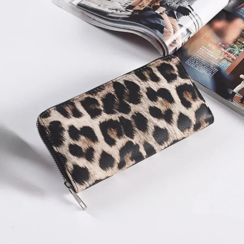 Classic Leopard Animal Print Long Wallets