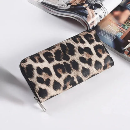 Classic Leopard Animal Print Long Wallets