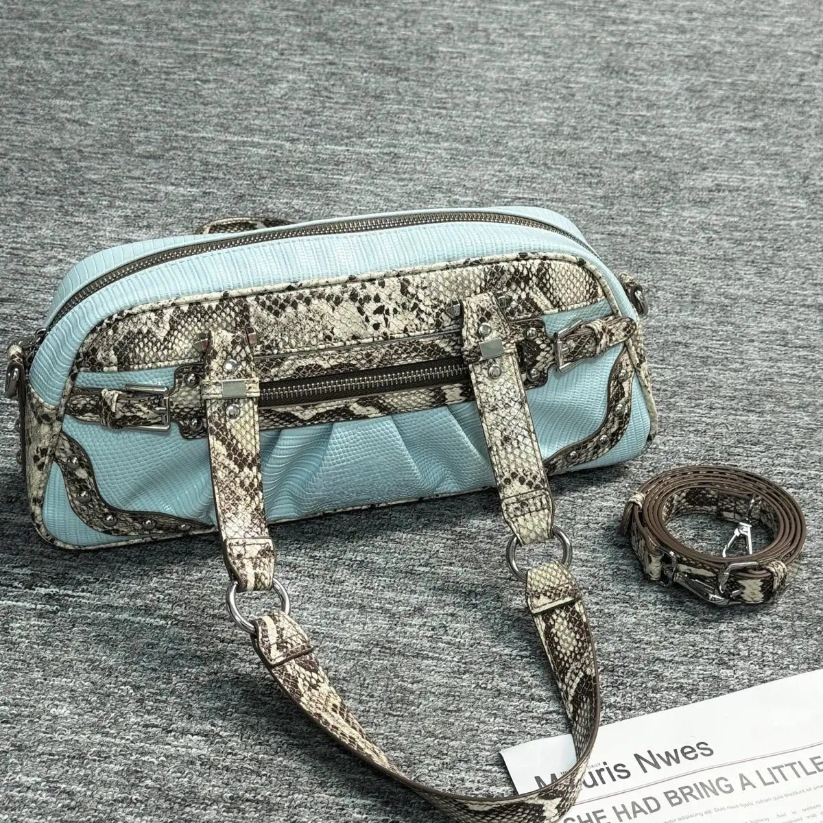 Women Bag  Euro-America Style Y2K Serpentine Handbag