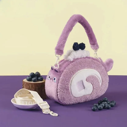 Teenage Girls Bread Bags for Woman Lolita Plush Crossbady Bag