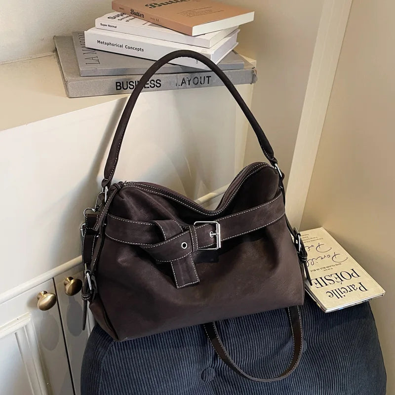 Large Capacity Soft Leather Tote Bag