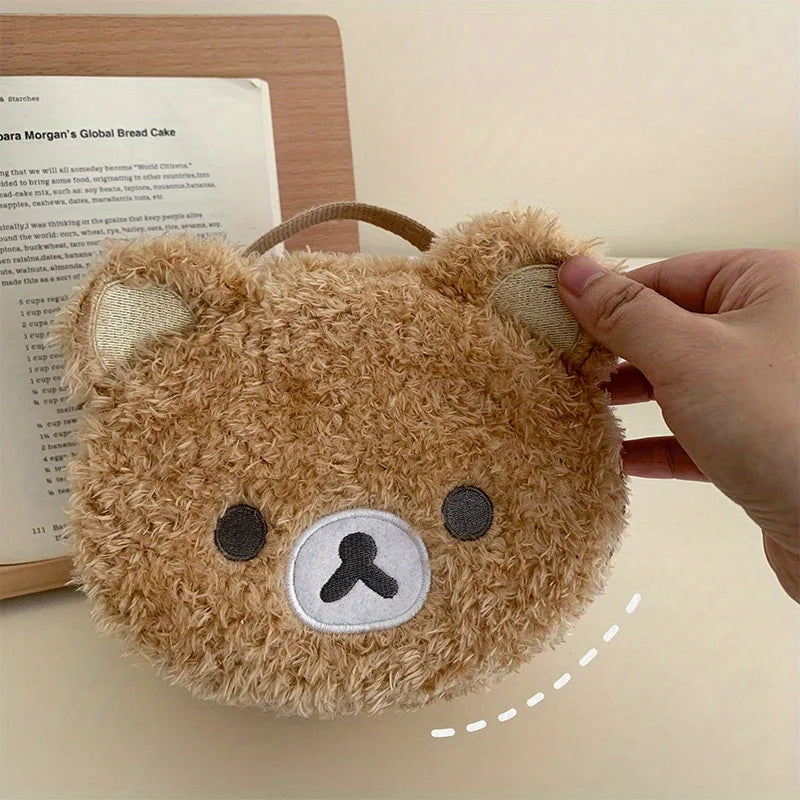 Cute Teddy Bear Makeup Bag | Portable Manga Laundry Storage Bag, Perfect Birthday Gift For Girls,