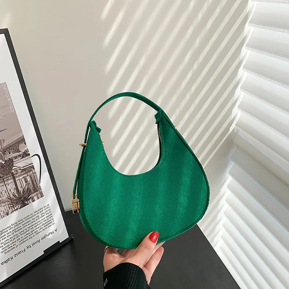 Small Handle Underarm Bag Clutch