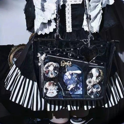 Spicy Girl Cool Bag Large Capacity Transparent Pain Layer Crossbody Bag