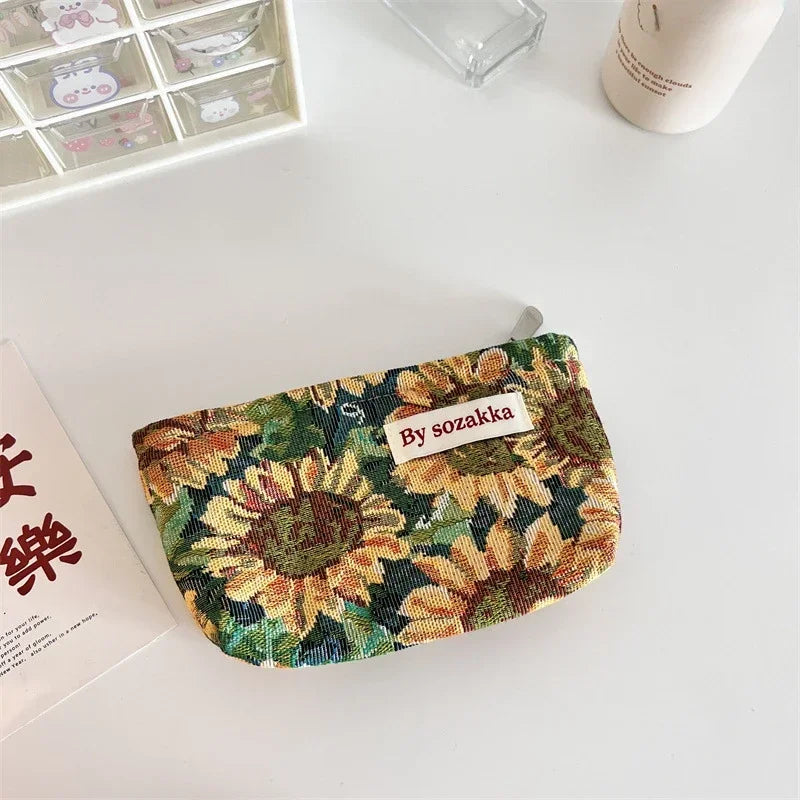 Floral Cosmetic Bag