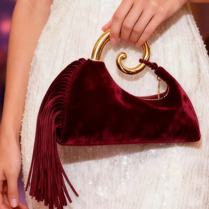 Faux Suede Clutch Evening Bags For Women