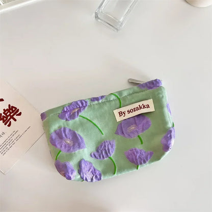 Floral Cosmetic Bag