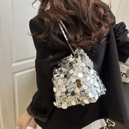 Party Elegant Sequin Shiny Evening Banquet Bag for Women