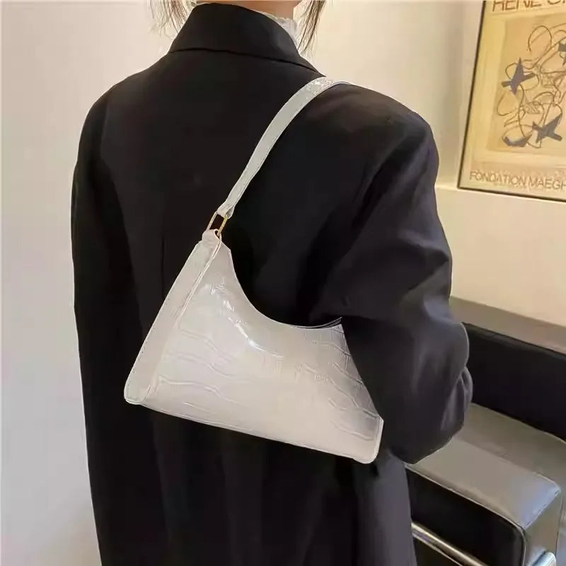 Fashion PU Leather Bags for Women Alligator Pattern  Handbag