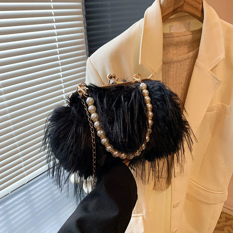 Large Capacity Lock Buckle Shoulder Crossbody Bag