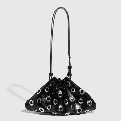 Women Lolita Bowtie Lace Pearl Crossbody Bag